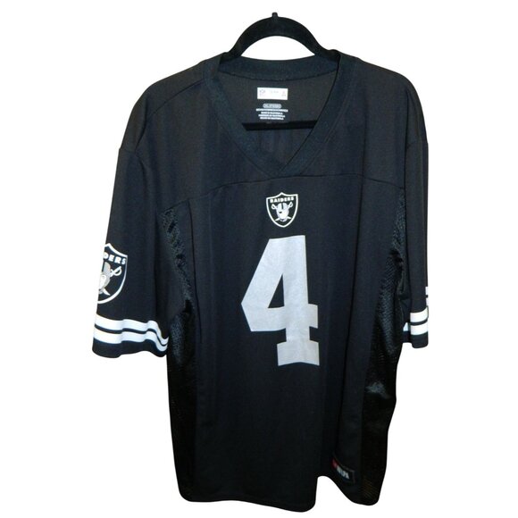 Raiders Derek Carr 4 Jersey 2XL Black & Silver Official NFLPA NFL Team Apparel - Picture 1 of 11